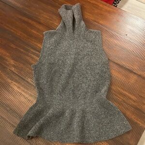 Turtleneck Peplum Sleeveless